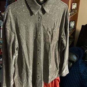 Women's Sparkle Button Down Shirt